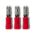 Crimp Terminal Pre-Insulated Bullet 4mm 0.5-1.5mm² Red 100 Pack