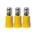 Crimp Terminal Pre-Insulated Bullet 5mm Cable 4-6mm² Yellow 50 Pack