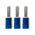 Crimp Terminal Pre-Insulated Flat Blade Length 10mm Cable 1.5-2.5mm² Blue 100 Pack