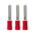 Crimp Terminal Pre-Insulated Flat Blade Length 18mm Cable 0.5-1.5mm² Red 100 Pack