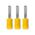 Crimp Terminal Pre-Insulated Flat Blade Length 18mm Cable 4-6mm² Yellow 50 Pack