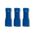 Crimp Terminal Quick Disconnect Fully Insulated 1.5-2.5mm² Female Width 4.8mm Blue 50 Pack