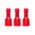 Crimp Terminal Quick Disconnect Fully Insulated 0.5-1.5mm² Female Width 6.35mm Red 1000 Pack