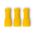 Crimp Terminal Quick Disconnect Fully Insulated 4-6mm² Female Width 6.35mm Yellow 6 Pack