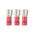 Crimp Terminal Quick Disconnect Insulated 0.5-1.5mm² Width 4.8mm Red