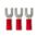 Crimp Terminal Pre-Insulated Fork 3.7mm Cable 0.5-1.5mm² Red 100 Pack