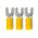 Crimp Terminal Pre-Insulated Fork 4mm Cable 4-6mm² Yellow 50 Pack