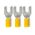 Crimp Terminal Pre-Insulated Fork 6mm Cable 4-6mm² Yellow 50 Pack
