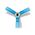 Crimp Terminal Heatshrink Blue Insulated 3-Way Cable 1.5-2.5mm² 15 Pack