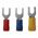 Crimp Terminal Pre-Insulated Fork 4mm Cable 0.5-1.5mm² Red 10 Pack