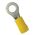 Crimp Terminal Ring 4mm 4-6mm² Cable Yellow 50 Pack
