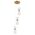 CLESSIDRA:  Interior Mirror Finish Smokey Black / Opal Glass Ellipse Multiple Round Base Pendant Lights