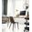 COLLO:  Cone Shade with Antique Brass Highlight Table Lamps