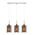 ESPEJO4: Interior Iron & Rose Gold Oblong Glass with Dotted Effect Pendant Lights