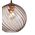 ESPIRAL: Interior Wine Glass Shade Wavy Finish Round Pendant Lights