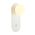 OVALIS: Interior Round Opal Diffuser Oblong Base with Switch Wall Lights