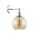 PESINI: Interior Swing Arm Glass with Antique Brass/ Chrome Highlight Wall Lights