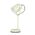 TAZZA: Ellipse Shade with Antique Brass Highlight Table Lamps