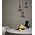 TULIP: Interior Bronze Amber / Smokey Black Wine Glass Ribbed Multiple Round Base Pendant Lights