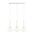 BLACKBAND & WHITEBAND Pendant Light 3x Bird Cage With Bar Base