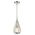 BONITO: Rustic Small Taupe / Winter Moss Wood Tear Drop Pendant Light