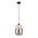 CASA: White With Amber Jar Shape Pendant Light