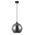 CHUVA: Smokey Black Mirror Finish Glass with Rain Drop Effect Wine Glass Shape Pendant Light