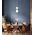 CLESSIDRA: Interior Mirror Finish Smokey Black / Opal Glass Ellipse Pendant Lights