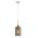 ESPEJO1: Interior Iron & Chrome Oblong Glass with Line Effect Pendant Lights