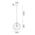 ESPIRAL: Interior Wine Glass Shade Wavy Finish Round Pendant Lights