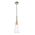 FINN: Scandinavian Blonde Wood & Opal Glass Long Cone Pendant Light