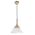 FINN: Scandinavian Blonde Wood & Opal Glass Wide Cone Pendant Light