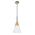 FINN: Scandinavian Blonde Wood & Opal Glass Medium Cone Pendant Light