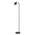FLOTAR: Interior Cylinder Iron Shade with Antique Brass Highlight Floor Lamps