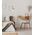 FLOTAR: Interior Cylinder Iron Shade with Antique Brass Highlight Floor Lamps
