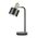 FLOTAR: Interior Cylinder Iron Shade with Antique Brass Highlight Table Lamps