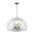 GAMBA: Industrial White Rustic Wide Angular Cage Pendant Light