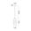 HUECA: Interior Double Cylinder Ribbed with Segment Pendant Lights