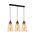 JEREZ: Bronze Amber/ Smokey Black Ellipse Glass Flat Top Pendant Lights