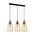 JEREZ: Bronze Amber/ Smokey Black Ellipse Glass Flat Top Pendant Lights