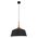 NORDIC: Modern Scandinavian Medium Dome Shape Steel & Wood Pendant Lights