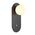 OVALIS: Interior Round Opal Diffuser Oblong Base with Switch Wall Lights