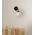PESINI: Interior Swing Arm Glass with Antique Brass/ Chrome Highlight Wall Lights