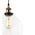 PESINI: Interior Wine Glass with Antique Brass/ Chrome Highlight Pendant Lights