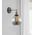 PESINI: Interior Swing Arm Glass with Antique Brass/ Chrome Highlight Wall Lights