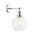PESINI: Interior Swing Arm Glass with Antique Brass/ Chrome Highlight Wall Lights