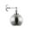 PESINI: Interior Swing Arm Glass with Antique Brass/ Chrome Highlight Wall Lights