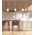 PINO: Interior Opal Matte / Smokey Black Mirror Finish Jar Pendant Lights