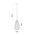 RICTUS: Bohemian Glass with Quadrilateral Segments Tear Drop Shape Pendant Lights