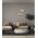ROCHE: Interior Wine Glass Shape Matte Gold / Chrome Glass Pendant Lights